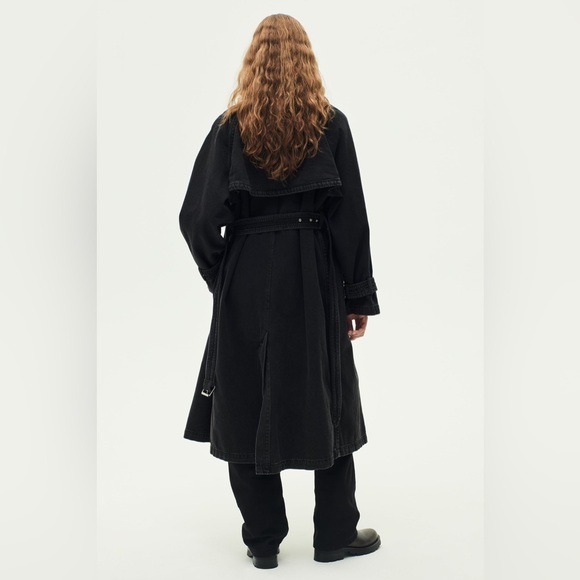ZARA ~ ZW COLLECTION DENIM TRENCH - Picture 4 of 12